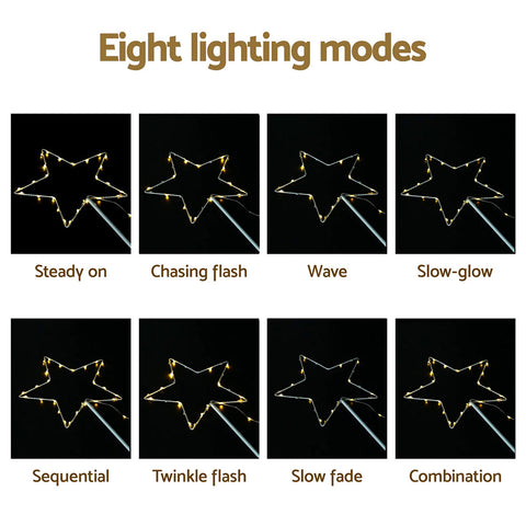 Jingle Jollys 4 PCS Christmas Lights Path Ground Light Garden Decorations 144 LED