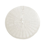 Jingle Jollys Christmas Tree Skirt 120cm Knitted Xmas Tree Ornaments Decor Beige