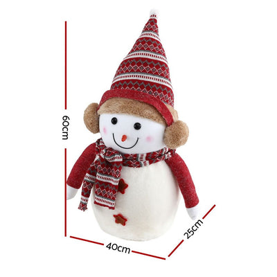 Jingle Jollys 60cm Christmas Snowman Decoration Handicraft Tabletop Ornaments Party Decorations