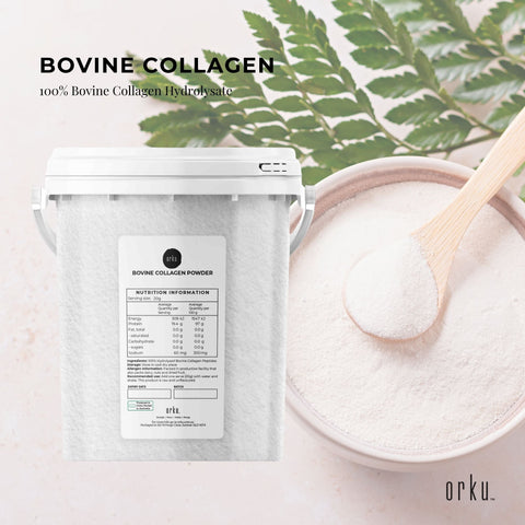 600g Collagen Powder Bucket - Bovine Protein Peptide Supplement Unflavoured